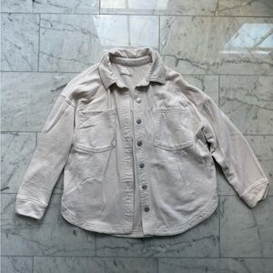 Z Supply Light Cream Shirt Jacket